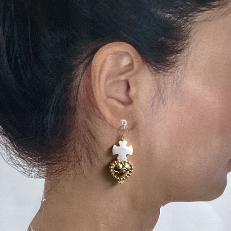 メキシカンハートシェルピアス