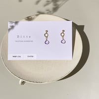 14KGF　アメジスト　ピアス