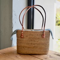 うさみみバッグ　グリーンレース