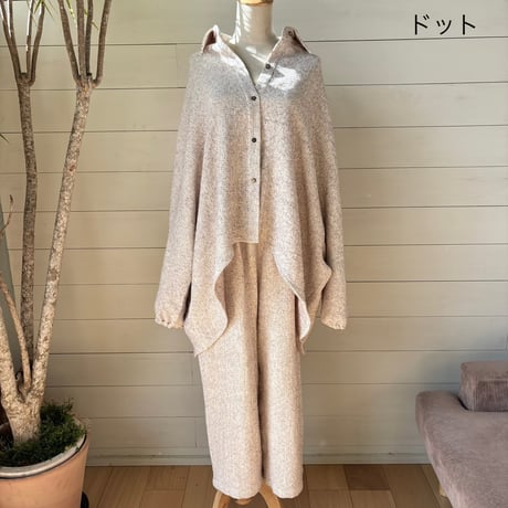 ギャザーワイドパンツ