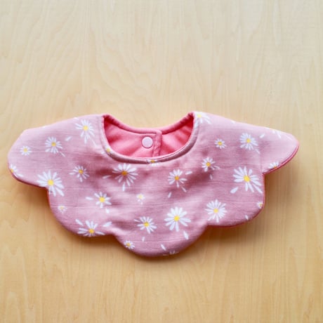 flower bib ピンク