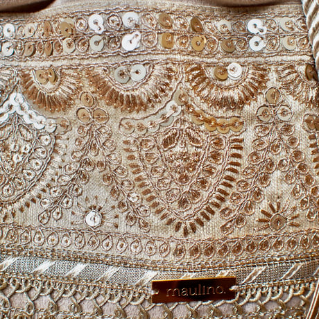 刺繍リボンの巾着Bag
