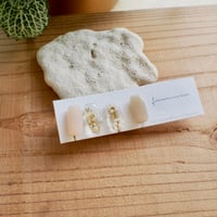 parfum ピンク 18Ｋサージカルステンレスイヤリング