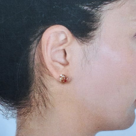 joie 3way カフ付き ピンク 18Ｋメッキサージカルステンレスピアス