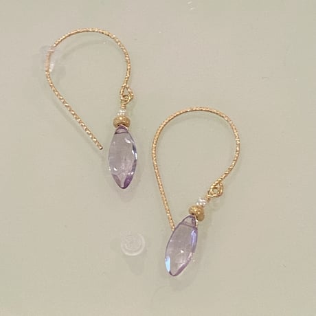 天然石ピアス