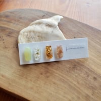 parfum　グリーン　18kサージカルステンレスピアス