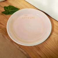 コーラルピンク丸平皿