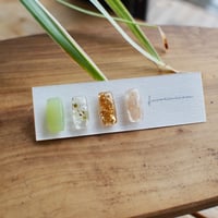 parfum グリーン 18Ｋサージカルステンレスピアス