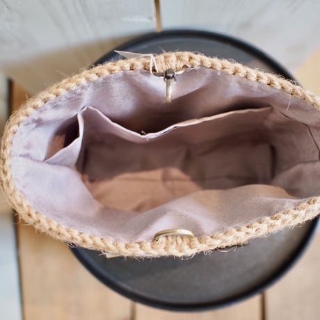 リングハンドル　麻Bag(S)