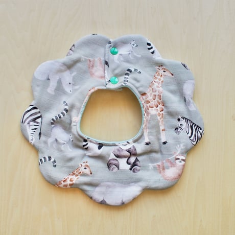 flower bib アニマル