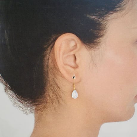 淡水パールとオイスターカッパーターコイズのピアス