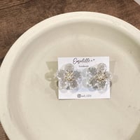透花（シルバー）イヤリング