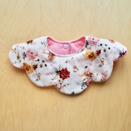 flower bib ピンク