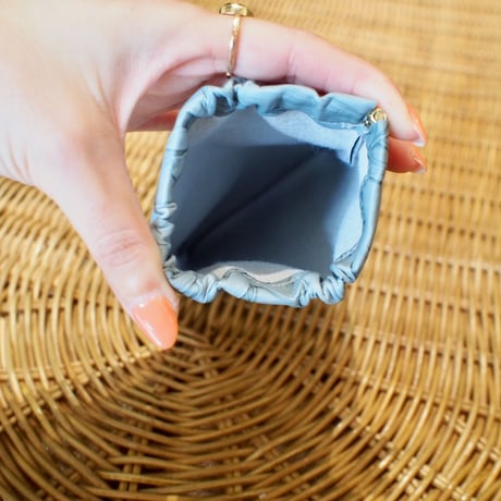 ボタニカル柄サングラスポーチ（スカイ）
