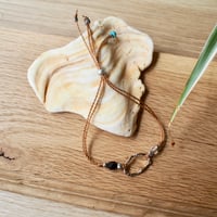 WAXコード　ブレスレット（茶）