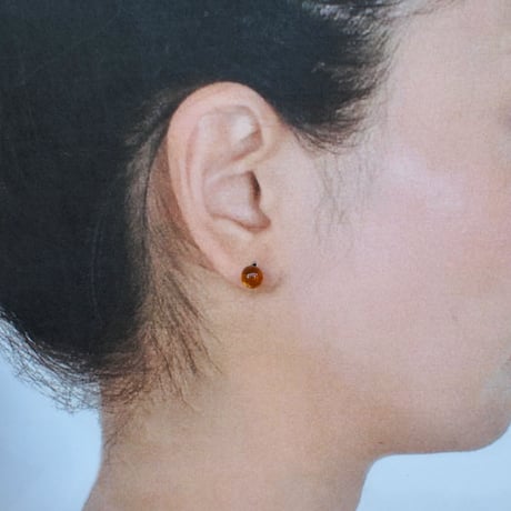 espoir ブラウン 18Ｋサージカルステンレスピアス
