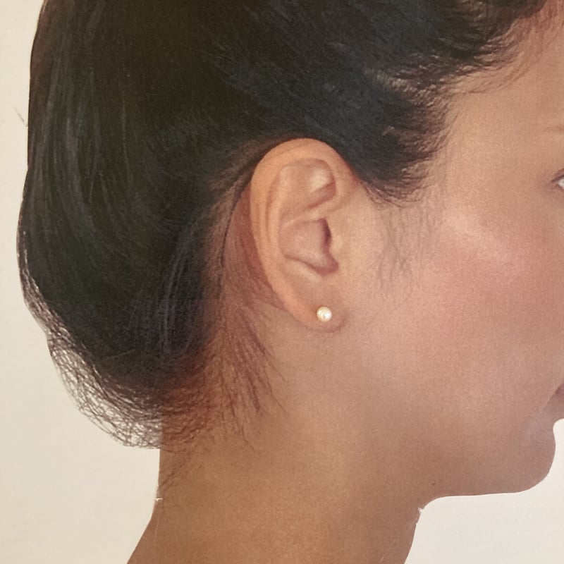 14kgf淡水パール5mmラウンドピアス | Coral days