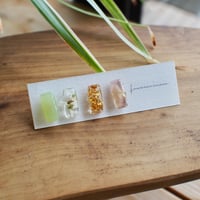 parfum グリーン 18Ｋサージカルステンレスピアス