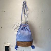 ぽんぽんポシェット(青)