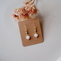 ＜ピアス部サージカルステンレス＞マザーオブパールピアス（GR）