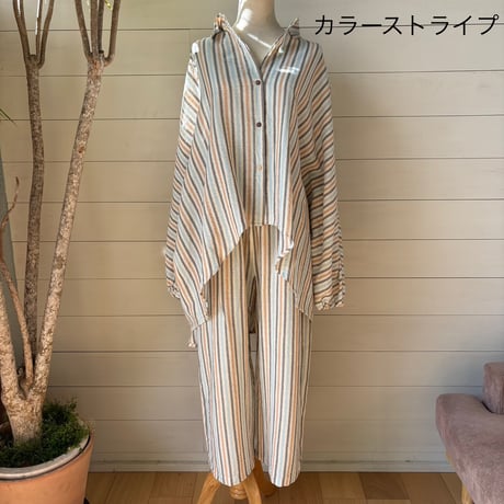 ギャザーワイドパンツ