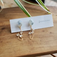 briller(blue) 18Kサージカルステンレス　ピアス
