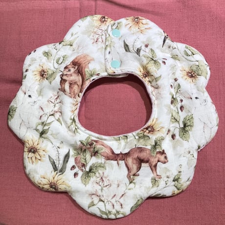 flower bib アニマル