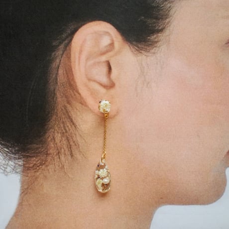 joie 3way カフ付き ピンク 18Ｋメッキサージカルステンレスピアス