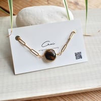 タイガーアイ(天然石・ラウンド型)のブレスレット