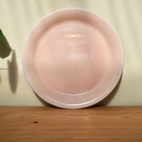 コーラルピンク丸平皿
