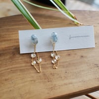 briller(blue) 18Kサージカルステンレス　ピアス