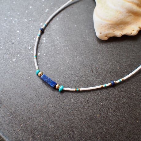 glass beads チョーカー