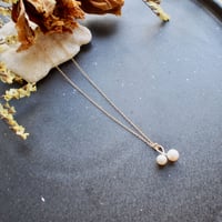淡水パールさくらんぼネックレス 14kgf