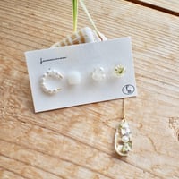 joie(  White) 18Kサージカルステンレスピアス