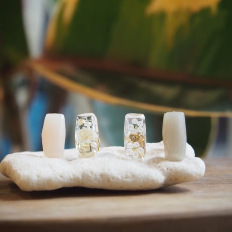 parfum　ピンク　18kサージカルステンレスピアス