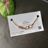 ピクチャージャスパー（天然石）とオーバルチャームのブレスレット
