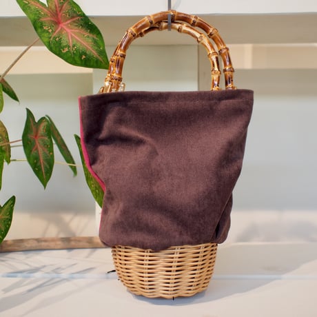 Rattan bag (bamboo blocking design）