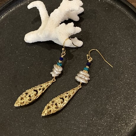 天然石ピアス(サージカルステンレス)