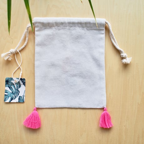 刺繍巾着（シーホース）