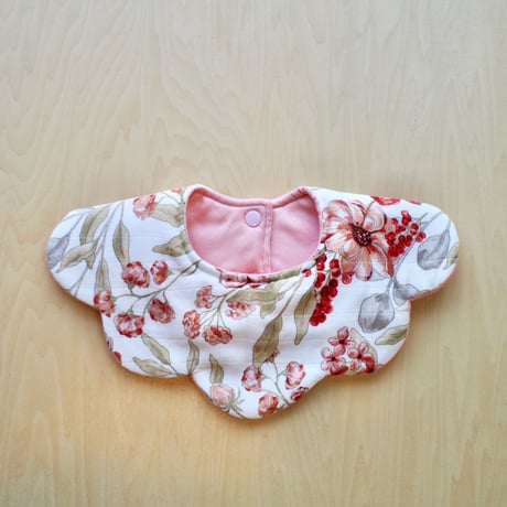 flower bib  ピンク