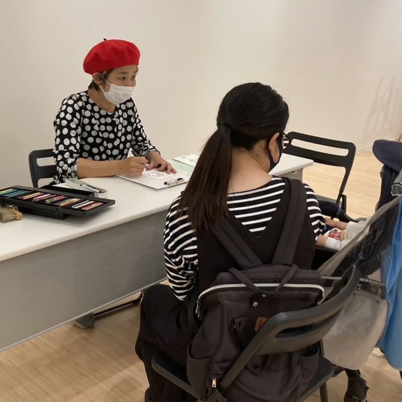 出張似顔絵お試し2時間コース | フジコのほっこり出張にがおえ fujico