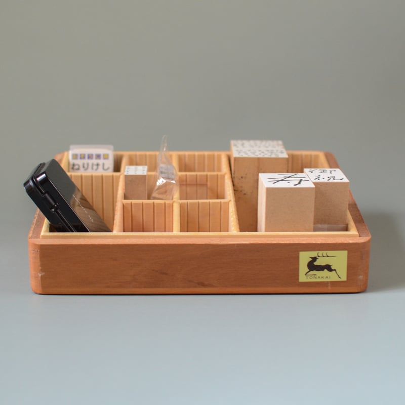き87 【希少レトロ品】トナカイ印 木製印箱BOX 訂正印 トナカイ製はんこ はんこケース「トナカイ印・木製」 | Project Room Ito