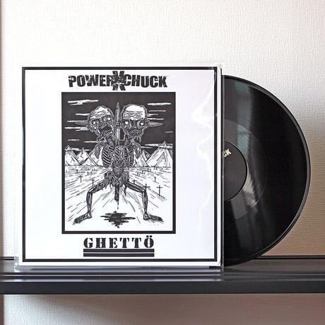 POWERxCHUCK / GHETTÖ -	split (LP)