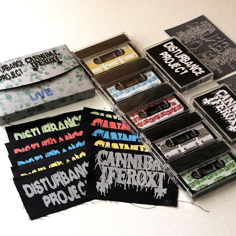 DISTURBANCE PROJECT / CANNIBAL FEROX - Split Live  (2xCassette in BOX)