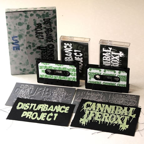DISTURBANCE PROJECT / CANNIBAL FEROX - Split Live  (2xCassette in BOX)