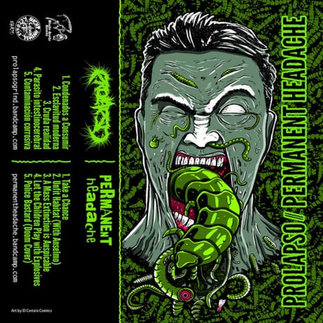 Prolapso / Permanent Headache - split (CASSETTE)