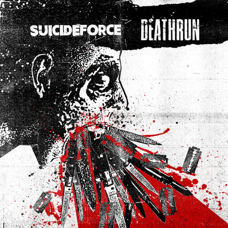 SUICIDEFORCE / DEATHRUN - split (LP)