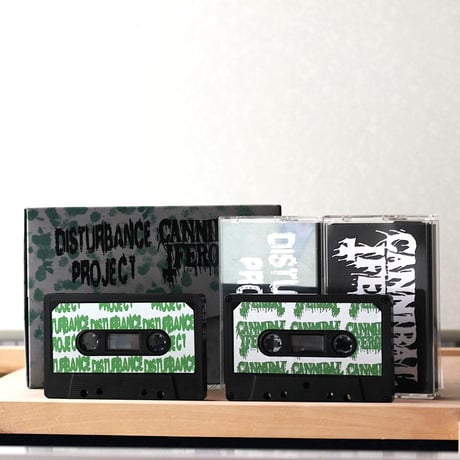 DISTURBANCE PROJECT / CANNIBAL FEROX - Split Live  (2xCassette in BOX)