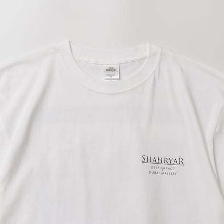 シャフリヤール グラフィカルTシャツCパターン（白/White）