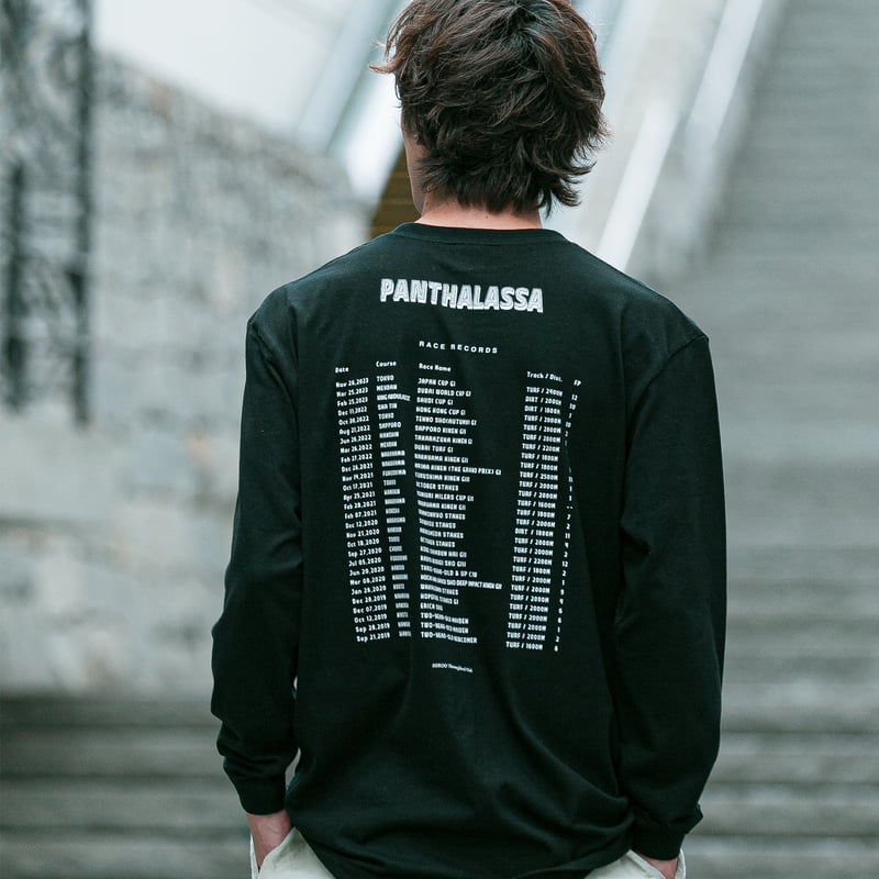 パンサラッサ引退記念グラフィカルロングスリーブTシャツ（黒